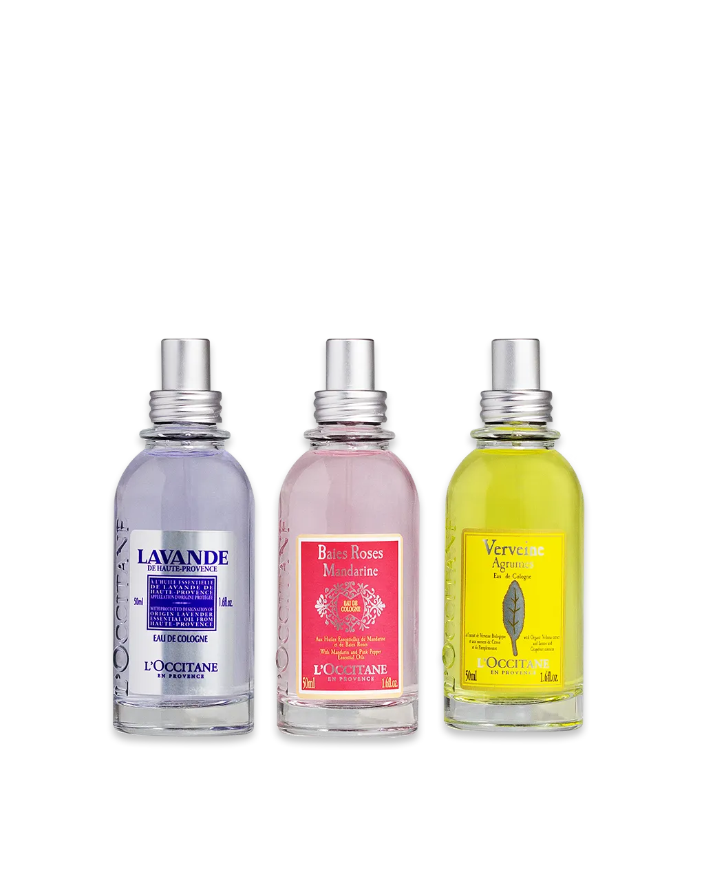 Combo Desodorante Colônia: Lavanda, Tangerina e Verbena Cítrica